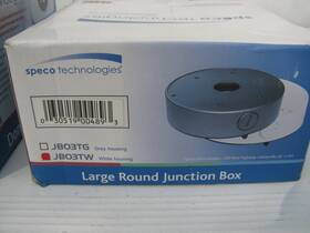 Htintd8-9 Speco Technologies Jb03tw White 3/4 Inch Dome Camera Junction Box Hdt8ffi
