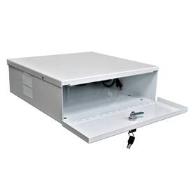 Lb15155-wh The Wires Zone Heavy Duty 15 Inch X 5 Dvr Security Lock Box With Fan For Cctv - White