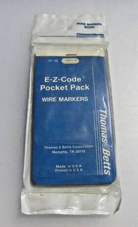 Wm-0-45 Thomas & Betts And Wire Marker Book Numbers 0-45