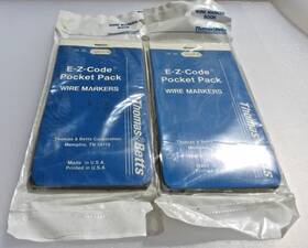 Wm-46-90 Thomas & Betts Qty 2 And Wire Marker Book Numbers 46-90