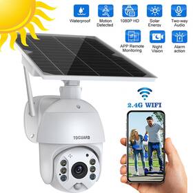 Ap40 Toguard 2mp Cctv Camera Solar Battery Wireless Security System Ptz 2-way Audio