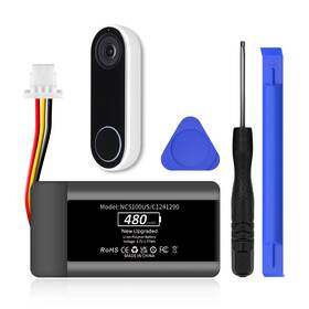 Nc5100us Tqthl 1icp7 480mah 1icp7/17/26 Battery Replacement For Nest Hello C1241290 Doorbell