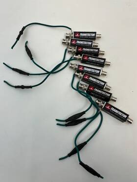 1101-810 Transtector Lot Of 8 Tcp Cctv Mf Video Surge Protector Bnc M/f