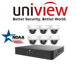 Ek-s31p8d46t2 Uniview Unv Ip67 Poe 6x4mp Ip Camera 8-ch 4k Nvr Audio Ndaa Network Security Kit