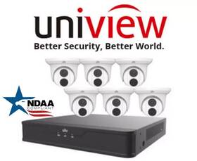 Ek-s31p8t46t2 Uniview Unv Ip67 6x4mp Ndaa Audio Ip Camera 8-ch 4k Nvr Network Security Kit