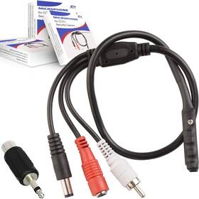 Usamic-100917 Usa Sales Group 011/us-3 Cctv Microphone For Security Camera Ip Audio 3 Pack Black
