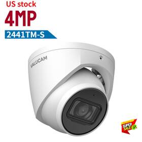 Ipcamera-hdw2441tm-s Valucam 2441tm-s Us Stock 4mp Mic Poe Turret 2.8mm Ip Camera