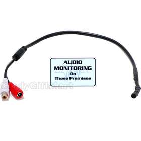 Ecinmic01d Video Security Solutions Mini Spy Microphone High Sensitive Preamp Audio Rca Cctv Camera Mic Wd6