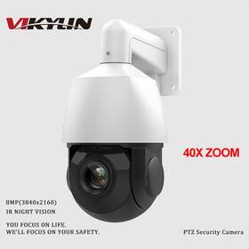 Vikylin Pg-030 8mp 4k 40x Zoom Dome Ptz Security Camera Human Auto-tracking 2-way Audio