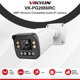 Pg2086irc-zs Vikylin 2pcs Hikvision Compatible 4k 5x Zoom Camera 8mp Colorvu Ir Dual Light 2way Audio