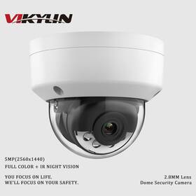 Vk-003 Vikylin 5mp Fullcolor Ir Dome Ip Camera Hybrid Light Mic Human Vehicle Detection