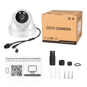 Vikylin Ycx-008 8mp 4k Ir 30m Dome Ip Camera Human Detection Outdoor Cctv Built-in Mic