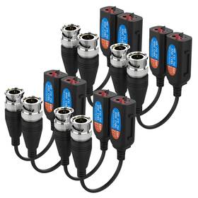 Vimvip 614134161768 Vimip 8mp 1080p Hd-cvi/tvi/ahd Video Balun Mini Cctv Bnc Passive Balu