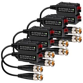 Vb-4p Vimvip Upgraded 4 Pairs Split Joint Mini Cctv Bnc Hd-cvi/tvi/ahd Passive Video Balu