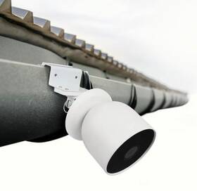 Wasserstein 895230315941 Weatherproof Gutter Mount For Google Nest Cam Battery White