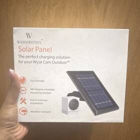 Wasserstein B08uhp6v4x Solar Panel For Wyze Cam Outdoor Weatherproof 360 Mount Micro U