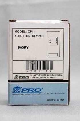 Px1-i X-10 Pro Xp1-i X10 Model 1-button Keypad Color Ivory