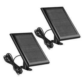 Xinfangmy 717023524351 Solar Panel For Ring Spotlight Cam Battery Charger Compatible 1 Black