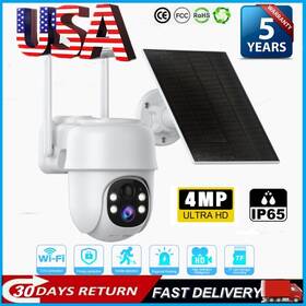 219596 Yosemite 4mp Wifi Battery Cctv Solar Security Camera 360 Ptz Auto Tracking Two-way Audio