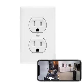 Ae-opo720p Zeus Cctv 4k Hd Power Outlet Socket Receptacle Wi-fi Wired Security