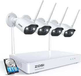 Zosi 694170921793 2k Battery Powered Wireless Security Camera System 1tb Hdd 3mp 100%