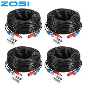 Sp-xc-3004-tvi Zosi 4x 30m Bnc Dc Power Video Extension Cable Lead For Cctv Security Camera Dvr