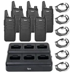 Tidradio TD-M8S Radios Walkie Talkies Rechargeable Two Way (6 Pack) Black. Fixed Price $100.00.