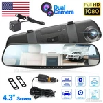 Rearview Mirror Dash 1080P Hd Dvr Dual Camera Car Front Video Recorder. Fixed Price $20.98.