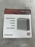 Adi Pro Wall Siren 2-TONE Low Current Indoor Brand New Box 6-12 Vdc. Fixed Price $17.00.