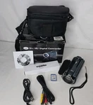 Cobra Digital Video Camera 12MP Camcorder Teal 8X Zoom 3" Lcd Bundle. Fixed Price $61.20.
