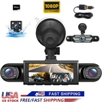 Dash Hd 1080P Front/rear/inside Video Recorder CAMERA+64G Card. Fixed Price $34.99.