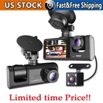 Car Dual Lens Dash Hd 1080P Front/rear/inside Video Recorder Camera G-sensor. Fixed Price $16.99.