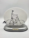Ishiguro Solar Power Motion Man Pedaling Bicycle Table Lamp Model 20/66. Fixed Price $75.00.