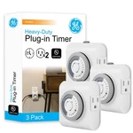 Outlet Timer Switch 24 Hour Mechanical Dual Grounded 3 Pack 66404 Ge Plug Indoor. Fixed Price $35.99.