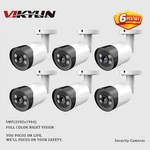 6 Pack Vikylin 5MP 24/7 Full Color Night Vision Bullet Security Camera Rtsp Cctv. Fixed Price $319.48.
