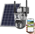 2K Dual Lens Solar Security Camera Wireless Outdoor, No Wires Needed, 2.4G & 5G. Fixed Price $103.95.