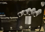 Night Owl 8-CH, 4-CAMERA Indoor/outdoor Plug-in Wi-fi Ip 4K 64GB Security System. Fixed Price $299.00.