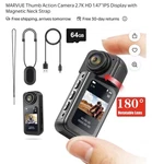Mini Wifi Magnetic Thumb Action Camera 2.7K Wearable Sports Body Video Recorder. Fixed Price $28.88.