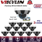 Vikylin 3 Optical Zoom Mini Dome 6MP Ptz Ip Camera Wired Poe Mic Outdoor Lot. Fixed Price $593.85.