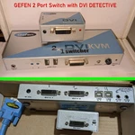 Gefen 2X1 Dvi/usb Kvm Switcher With Detective + To Displayport Adapter. Fixed Price $32.69.