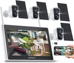 Sansco 4MP Solar Wireless Security Camera System 10'' Monitor 10CH Nvr 128GB. Fixed Price $289.90.