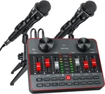 Podcast Equipment Bundle For 2 Mic Tiktok Video Content Creator Kit, Audio Inter. Fixed Price $67.34.