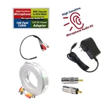 Evertech Cctv Microphone Kit For Security System, 100' Cable 12V Dc Adapter. Fixed Price $37.44.