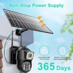 Sansco 4MP Solar Security Camera Wireless 2K Outdoor Dual Lens Ptz 2-WAY Audio. Fixed Price $44.99.