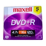 Maxell Dvd-r Rewritable 5 Pack Of Discs 4.7 Gb Factory Sealed Nwt. Fixed Price $6.45.
