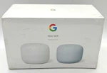 Google Nest Wifi Router And Point Pack Snow/mist GA01426-US Open Box. Fixed Price $62.99.