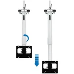 6 Telescoping Ceiling Mount Lcd/pvm Pole White Clinton Electronics *lot Of 2. Fixed Price $185.00.
