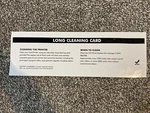 Cleaning Card LCC-T330 54 330MM Fits For Zebra P640I P330I P120I. Fixed Price $10.00.