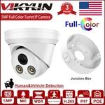 Vikylin 5MP Turret Cctv Ip Camera Poe Full Color Metal W/ Mic +junction Box Lot. Fixed Price $63.08.