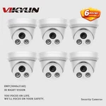 6 Pack Vikylin 8MP 4K Ir Night Vision Turret Security Camera Built-in Mic Indoor. Fixed Price $362.81.
